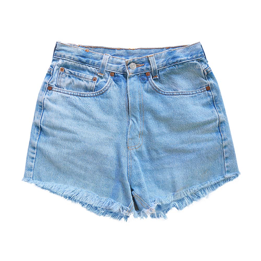 ハイライズデニムショートパンツ