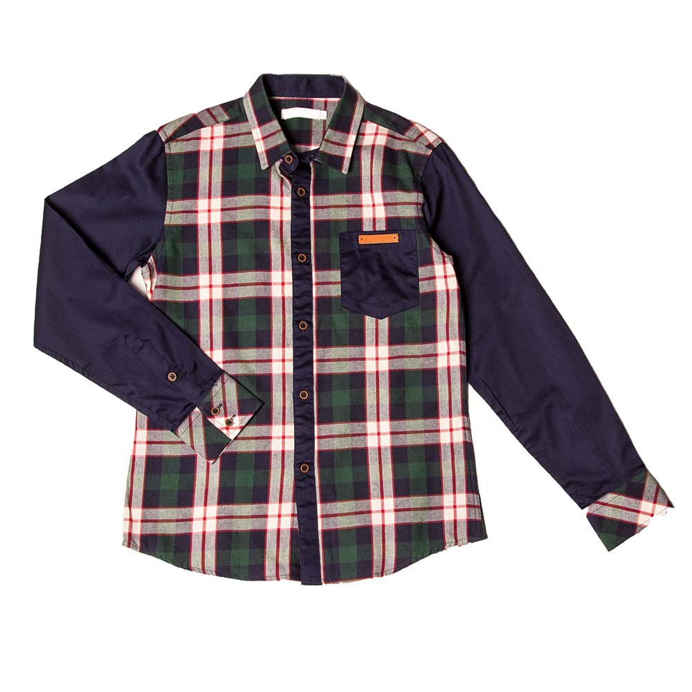 パターンプリントシャツ